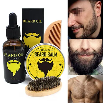 4 Pcs/set Beard Care Kit Oil Beard-Balm Comb Beard-BrushBag Natural Materials Comfortable Safe Thick Wood Dry
4 Pcs/set Beard Care Kit Oil Beard-Balm Comb Beard-BrushBag Natural Materials Comfortable Safe Thick Wood Dry