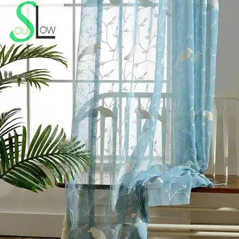 Slow Soul Powder Blue Towels Birds Pastoral Curtain Embroidered Animal Curtains Tulle For Living Room Kitchen 3d Sheer Bedroom
Slow Soul Powder Blue Towels Birds Pastoral Curtain Embroidered Animal Curtains Tulle For Living Room Kitchen 3d Sheer Bedroom