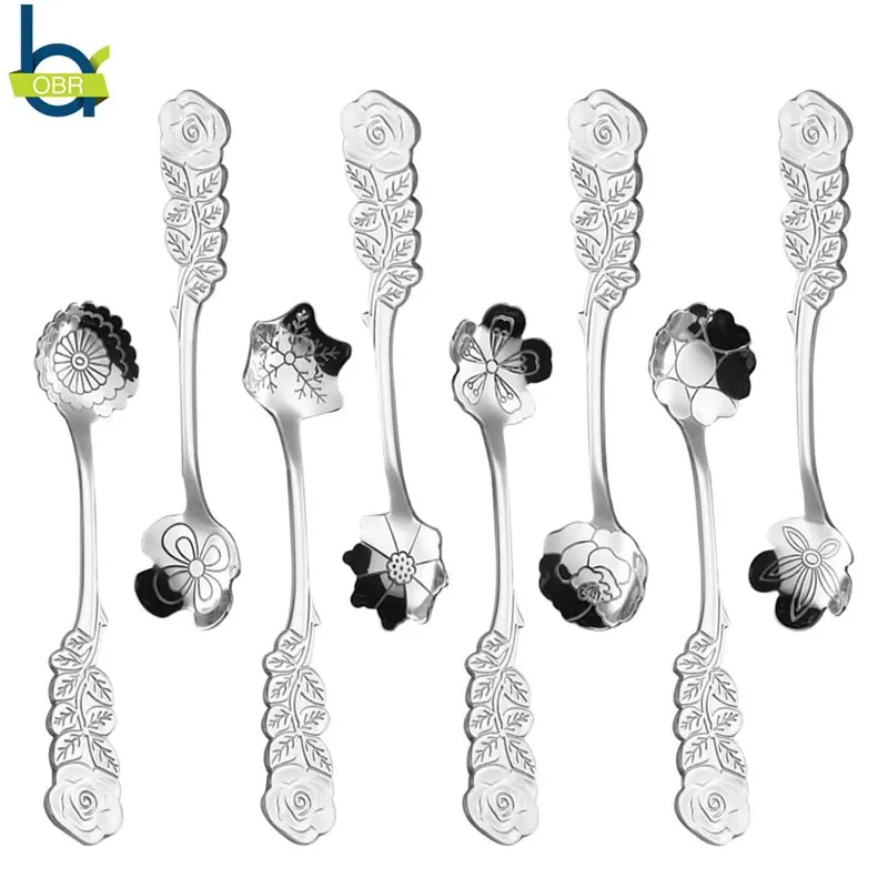 OBR Coffee Spoon Set Christmas Tea Spoon Stainless Steel Small Coffee Spoons Mixing Scoop Cake Dessert Flower Shape 8 Style
OBR Coffee Spoon Set Christmas Tea Spoon Stainless Steel Small Coffee Spoons Mixing Scoop Cake Dessert Flower Shape 8 Style