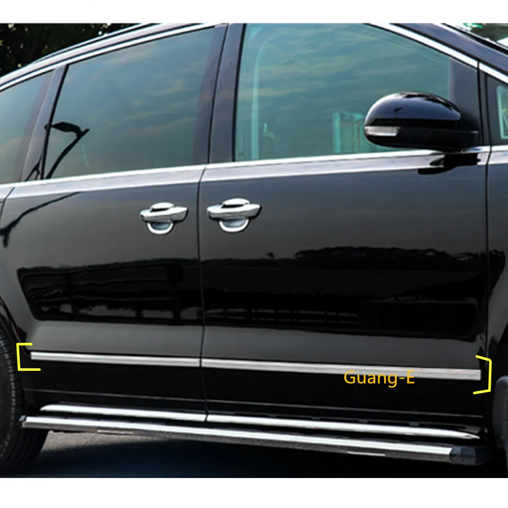 For Volkswagen VW Sharan 2016 2017 2018 2019 Car Stainless steel door trim Strip Molding Stream lamp panel bumper 4pcs
For Volkswagen VW Sharan 2016 2017 2018 2019 Car Stainless steel door trim Strip Molding Stream lamp panel bumper 4pcs