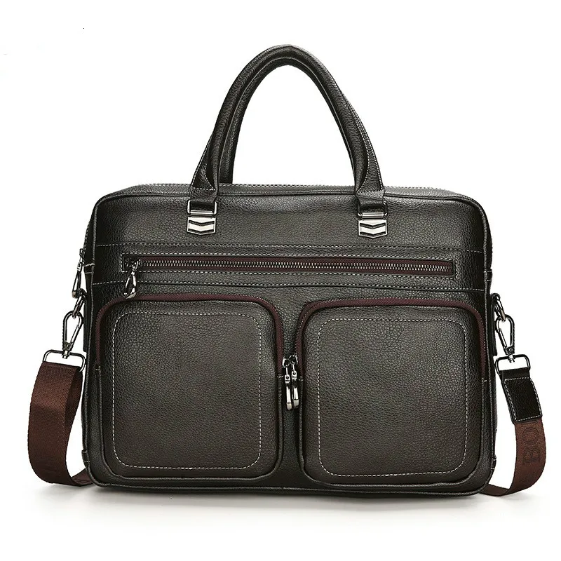 Men Briefcases Pu Leather Handbag Vintage Laptop Briefcase Messenger Shoulder Bags Large Capacity Men's Bag Business Man Bag
Men Briefcases Pu Leather Handbag Vintage Laptop Briefcase Messenger Shoulder Bags Large Capacity Men's Bag Business Man Bag