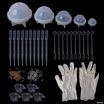 1 Set Epoxy Resin Kit DIY Jewelry Making Tools Necklace Pendant Clasp Silicone Mold Sphere Ball 20/30/40/50/60mm Cup Disposable
1 Set Epoxy Resin Kit DIY Jewelry Making Tools Necklace Pendant Clasp Silicone Mold Sphere Ball 20/30/40/50/60mm Cup Disposable