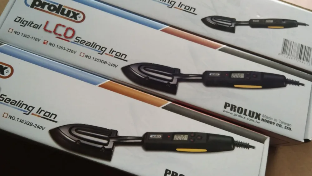 Prolux Sealing Iron 230V PX1362 PX1363 PX1365 With Accurate Temperature Control For model plane Covering Film
Prolux Sealing Iron 230V PX1362 PX1363 PX1365 With Accurate Temperature Control For model plane Covering Film