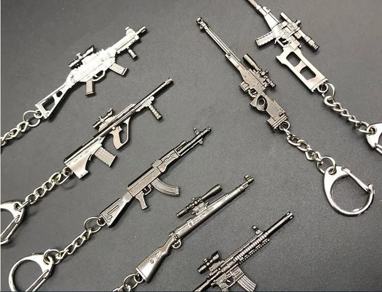 Game PUBG Playerunknown's Battlegrounds Weapons Gun Model Keychain Mini Action Toy Keyring Holder For Souvenir Cosplay Props
Game PUBG Playerunknown's Battlegrounds Weapons Gun Model Keychain Mini Action Toy Keyring Holder For Souvenir Cosplay Props