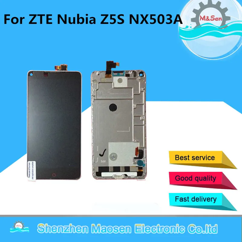 M&Sen For 5.0" ZTE Nubia Z5S NX503A LCD Screen Display+Touch Digitizer Frame For ZTE Nubia Z5S NX503A Assembly Lcd Display
M&Sen For 5.0" ZTE Nubia Z5S NX503A LCD Screen Display+Touch Digitizer Frame For ZTE Nubia Z5S NX503A Assembly Lcd Display