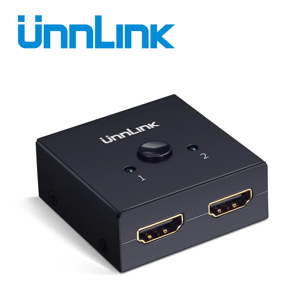 Unnlink HDMI Bi-Direction Switch UHD 4K@30Hz 2X1 2 In 1 Out or 1X2 1 In 2 Out for Computer TV Box Xbox one 360 PS3 PS4 Projector
Unnlink HDMI Bi-Direction Switch UHD 4K@30Hz 2X1 2 In 1 Out or 1X2 1 In 2 Out for Computer TV Box Xbox one 360 PS3 PS4 Projector