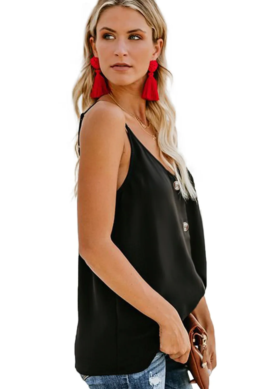 Black-Spaghetti-Strap-Buttoned-Tank-Top-LC251835-2-3