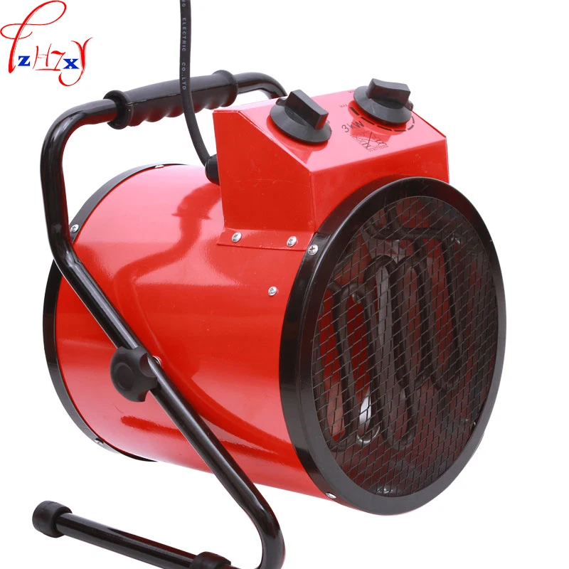 Image 1pc Free DHL 220V3KW High power household thermostat industrial heaters Warm air blower Electric room heater The bathroom dryer