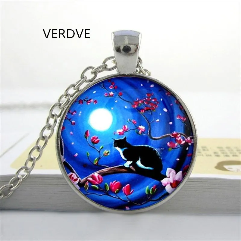 2019 new Glass Cabochon Round Blue Moon and Glass Necklaces Cat Galaxy Round Crystal Pendant Necklace
2019 new Glass Cabochon Round Blue Moon and Glass Necklaces Cat Galaxy Round Crystal Pendant Necklace