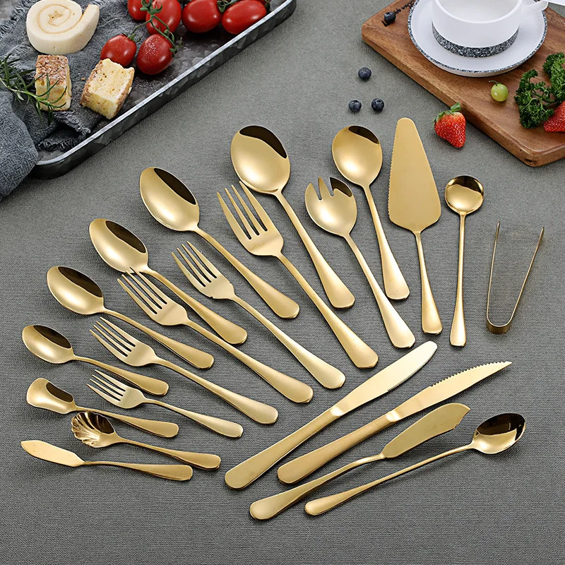Shiny Gold Dinnerware Set Pure Golden Cutlery Set 18/10 Stainless Steel Table Meat Steak Knife Icespoon Cake Forks Tableware Set
Shiny Gold Dinnerware Set Pure Golden Cutlery Set 18/10 Stainless Steel Table Meat Steak Knife Icespoon Cake Forks Tableware Set