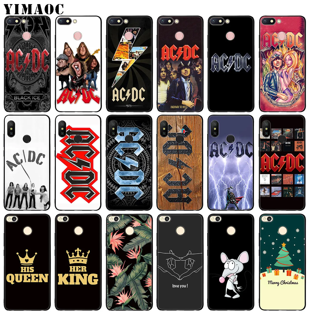 YIMAOC ac dc acdc poster music Soft Silicone Case for Xiaomi Redmi K20 Pro 6A 7A Note 8 7 5 6 Pro Mi Black flower TPU Cover
YIMAOC ac dc acdc poster music Soft Silicone Case for Xiaomi Redmi K20 Pro 6A 7A Note 8 7 5 6 Pro Mi Black flower TPU Cover