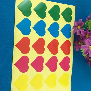2000PC/Lot Fashion Heart Shape Five Colors Stickers Labels Polychrome Self-adhesive Label Sealing For Gift/Bag/Cup/Box/Cards
2000PC/Lot Fashion Heart Shape Five Colors Stickers Labels Polychrome Self-adhesive Label Sealing For Gift/Bag/Cup/Box/Cards