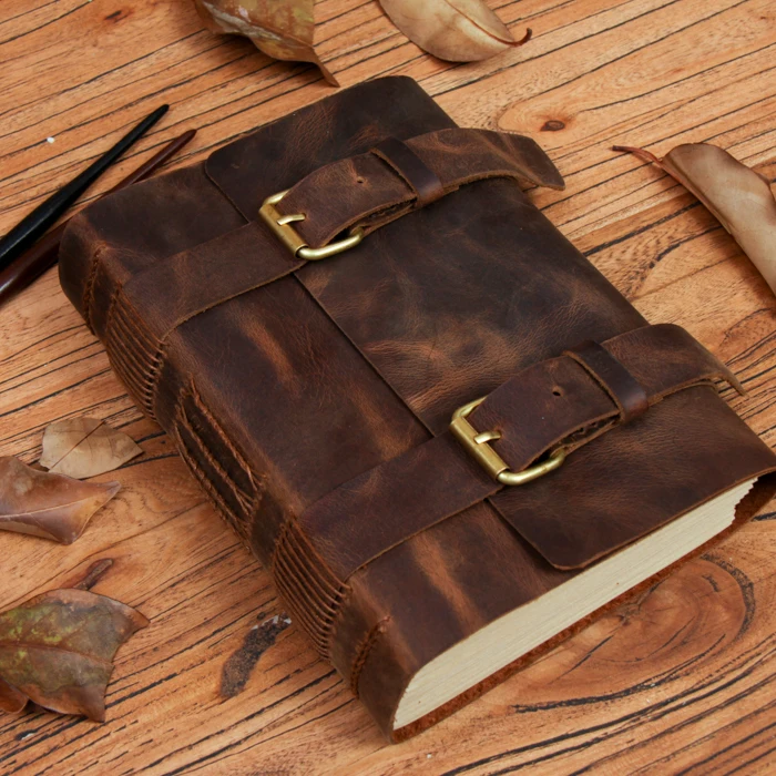 A5 Original Handmade Cowhide Creative Notebook Diary Book Retro Hand Book Stationery
A5 Original Handmade Cowhide Creative Notebook Diary Book Retro Hand Book Stationery