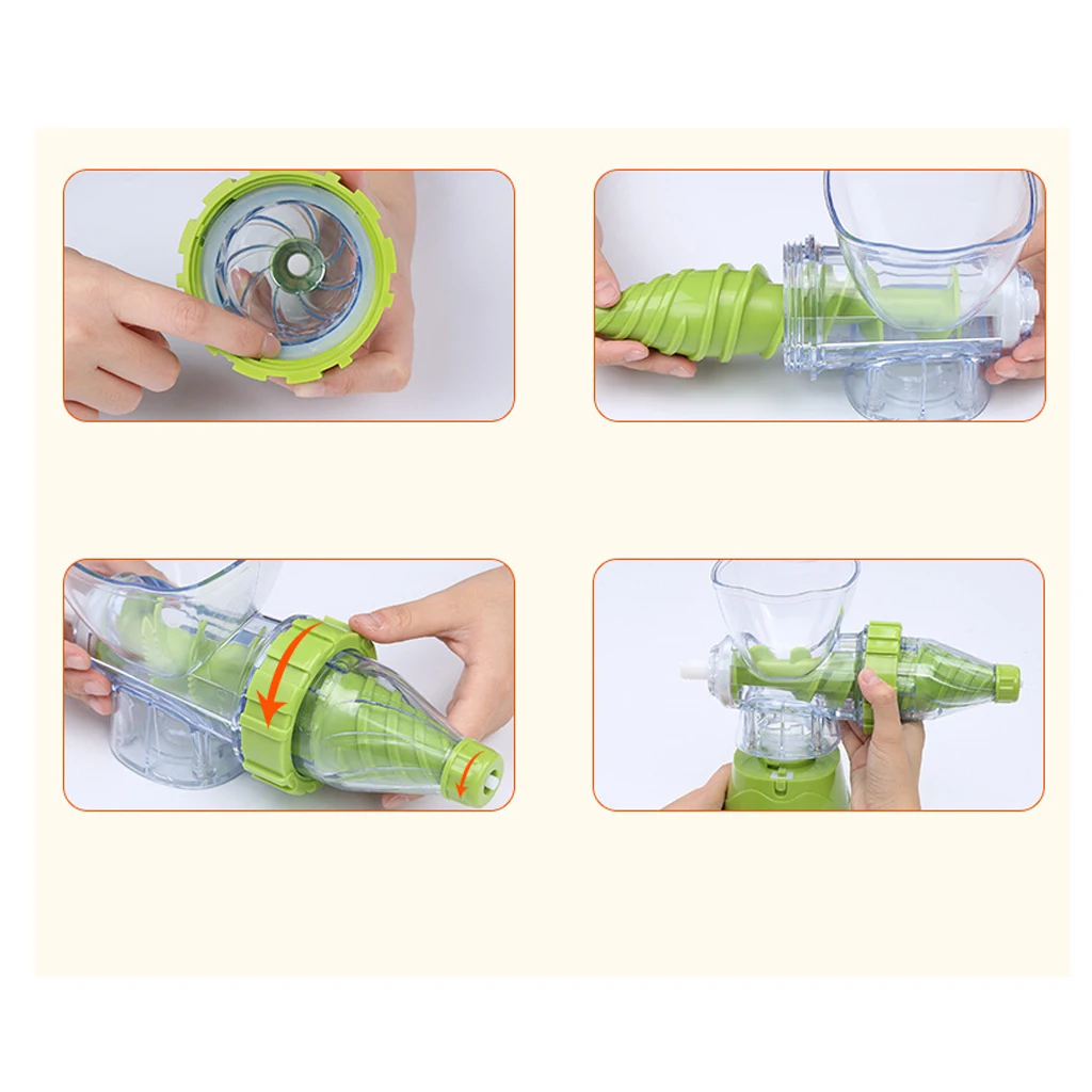 Handle Juicer Juice Extractor Cold Press Wheatgrass Carrot Icecream Blender