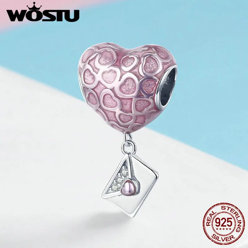 WOSTU Fashion Real 925 Sterling Silver Letter Love Heart Beads Charm Fit Necklace Pendant For Women DIY Bracelet Jewelry FIC1080
WOSTU Fashion Real 925 Sterling Silver Letter Love Heart Beads Charm Fit Necklace Pendant For Women DIY Bracelet Jewelry FIC1080