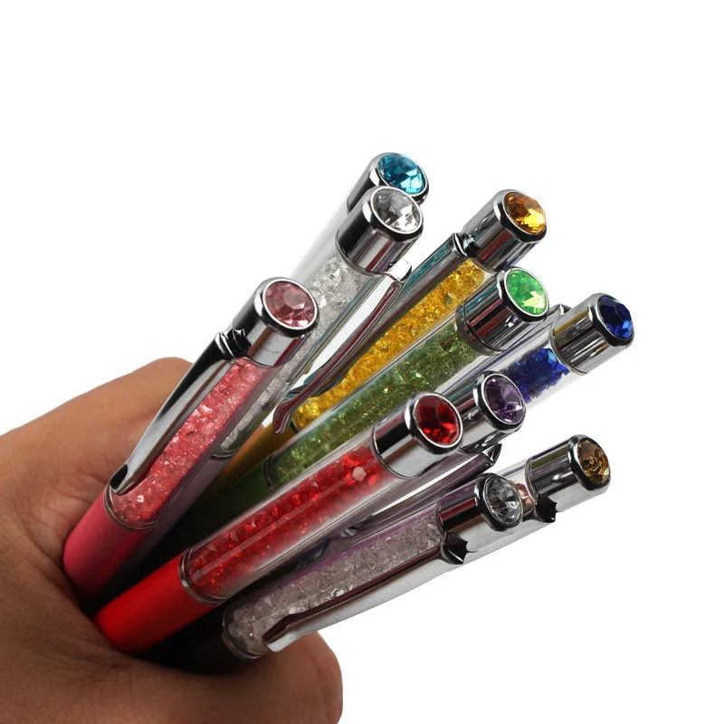 2PCS/LOT 10 Colorful Crystal Ballpoint Pen Fashion Creative with Diamond On Top Writing Stationery Office & School Pen Ballpen
2PCS/LOT 10 Colorful Crystal Ballpoint Pen Fashion Creative with Diamond On Top Writing Stationery Office & School Pen Ballpen