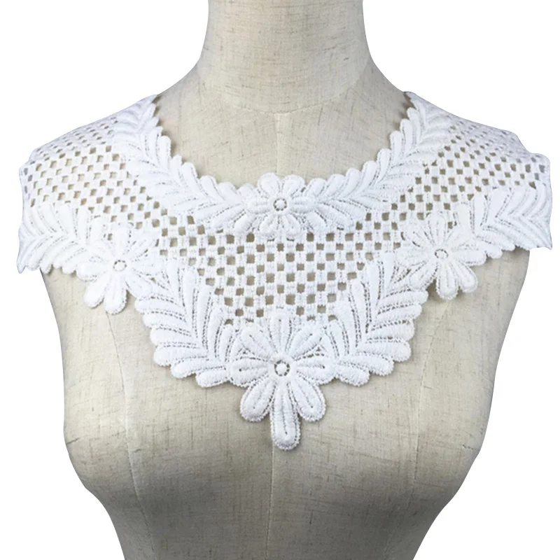 Lace Embroidered Polyester Flower Neckline Collar Trim Clothes Sewing Applique DIY Neckline Collar Costume Decoration Accessory
Lace Embroidered Polyester Flower Neckline Collar Trim Clothes Sewing Applique DIY Neckline Collar Costume Decoration Accessory