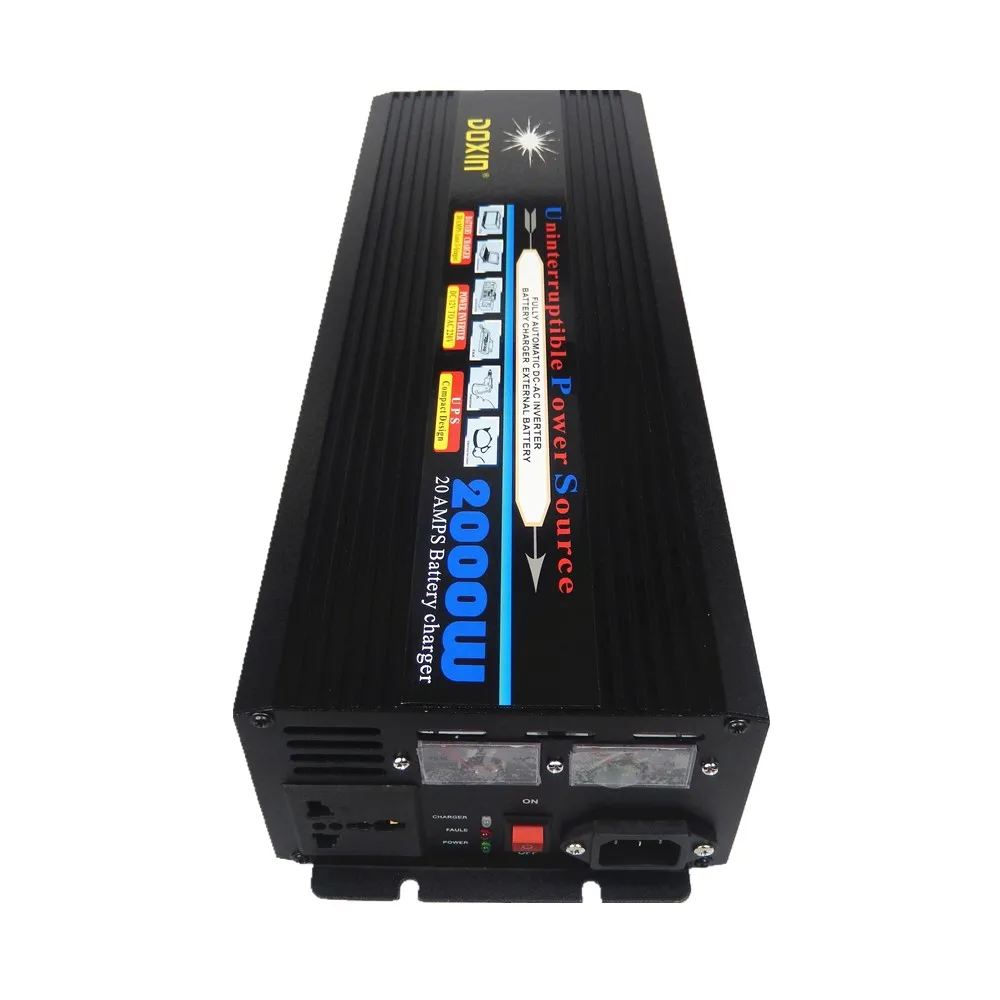DC to AC 2000W 12V TO 220V (4000W Peak)modified wave UPS Power Inverter with Battery Charging function
DC to AC 2000W 12V TO 220V (4000W Peak)modified wave UPS Power Inverter with Battery Charging function