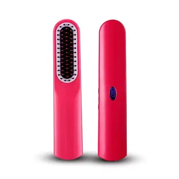 2 in 1 LCD Portable Wireless Ceramic Ion Hair Straightener Electric Straight Hair Comb USB Rechargeable lcd Hair Straightener Br
2 in 1 LCD Portable Wireless Ceramic Ion Hair Straightener Electric Straight Hair Comb USB Rechargeable lcd Hair Straightener Br