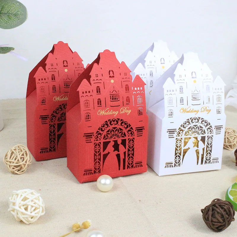 AVEBIEN Fashion 50pcs Laser Romantic Red Gift Bags Elegant Castle Luxury Event Party Sweet Favors Guest Wedding Paper Candy Box
AVEBIEN Fashion 50pcs Laser Romantic Red Gift Bags Elegant Castle Luxury Event Party Sweet Favors Guest Wedding Paper Candy Box