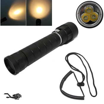 Underwater Hunting Light White/Yellow Lights Diving Flashlight Waterproof 26650 Lamp Portable Fishing Torch
Underwater Hunting Light White/Yellow Lights Diving Flashlight Waterproof 26650 Lamp Portable Fishing Torch