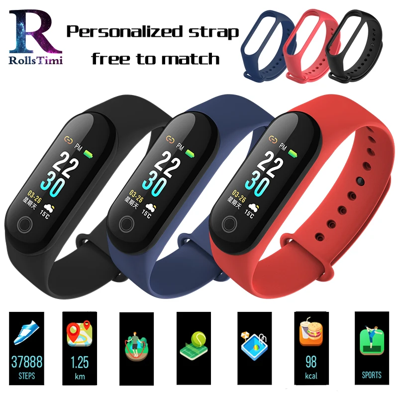 RollsTimi Heart Rate Monitor M30 Smart Bracelet Colorful Silicone Strap Smart Wristband Fitness Tracker Sports Smart Watch Women
RollsTimi Heart Rate Monitor M30 Smart Bracelet Colorful Silicone Strap Smart Wristband Fitness Tracker Sports Smart Watch Women