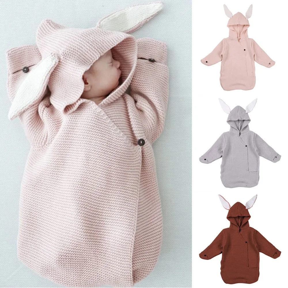 Winter Warm Baby Blankets Rabbit Ear Envelope Knitted Crochet Stroller Swaddle Wrap Newborn Sleeping Cover Bag Photography Prop
Winter Warm Baby Blankets Rabbit Ear Envelope Knitted Crochet Stroller Swaddle Wrap Newborn Sleeping Cover Bag Photography Prop