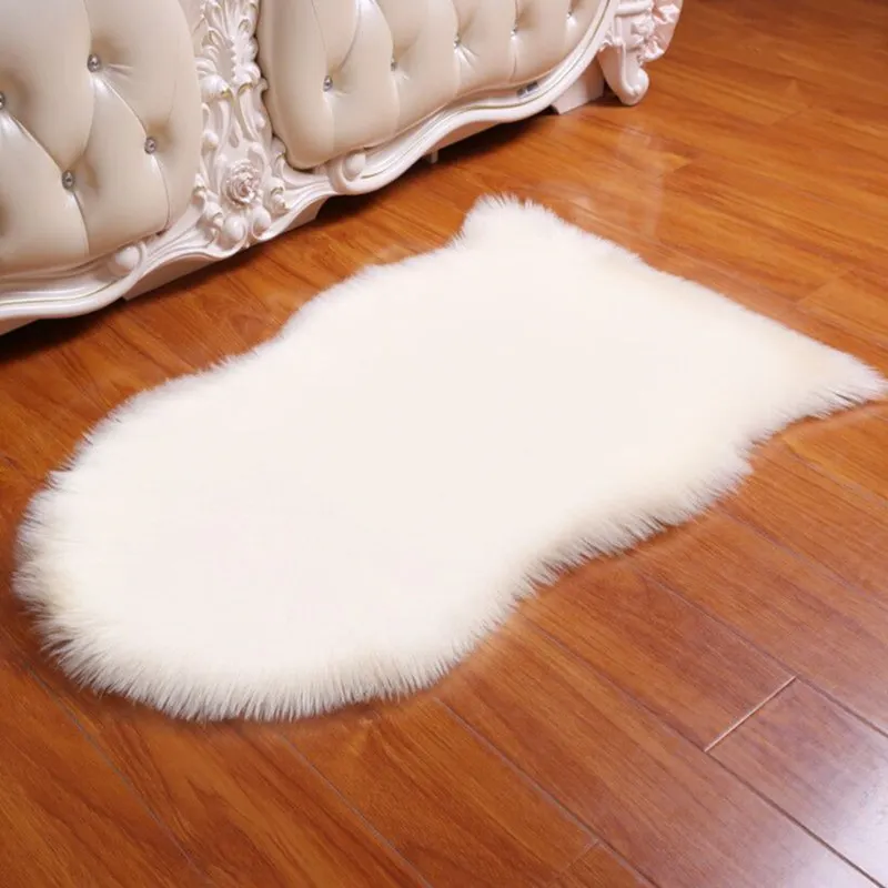Faux Artificial Fur Carpet for Living Room White Pink Fur Rug Anti Slip Imitation Sheep Wool Carpets Mat Bedroom Bedside tapis
Faux Artificial Fur Carpet for Living Room White Pink Fur Rug Anti Slip Imitation Sheep Wool Carpets Mat Bedroom Bedside tapis