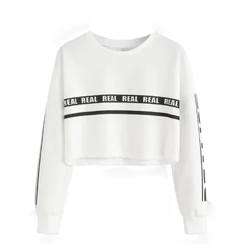 harajuku Sweatshirt Women Fashion autumn White Letter Print Sweatshirt kawaii Crop Top sudaderas mujer 2017 moletom feminina
harajuku Sweatshirt Women Fashion autumn White Letter Print Sweatshirt kawaii Crop Top sudaderas mujer 2017 moletom feminina
