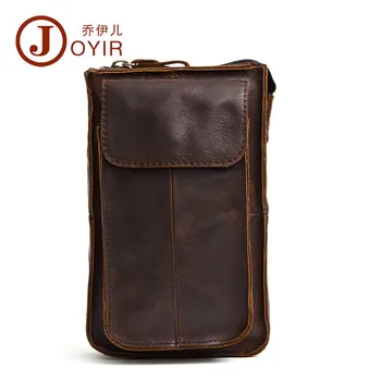 JOYIR Men Waist Bag Crazy Horse leather mobile phone bag high quality waist pack layer of cowhide Male Purse Leisure Sling Bag
JOYIR Men Waist Bag Crazy Horse leather mobile phone bag high quality waist pack layer of cowhide Male Purse Leisure Sling Bag