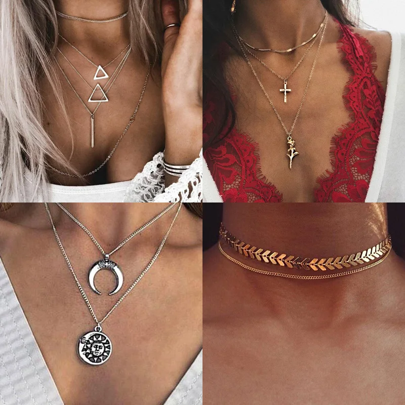 Tenande Punk Gold Color Boho Beads Moon Triangle Simulated Pearl Necklaces & Pendants for Women High Quality Clavicle Chain Gift
Tenande Punk Gold Color Boho Beads Moon Triangle Simulated Pearl Necklaces & Pendants for Women High Quality Clavicle Chain Gift