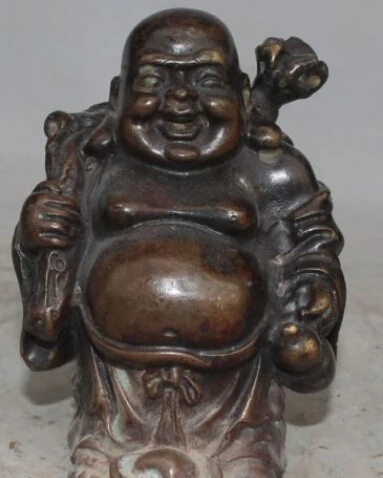 RHS0035 13CM Chinese Buddhism Bronze FengShui Wealth Maitreya Buddha Cloth bag Statue
RHS0035 13CM Chinese Buddhism Bronze FengShui Wealth Maitreya Buddha Cloth bag Statue