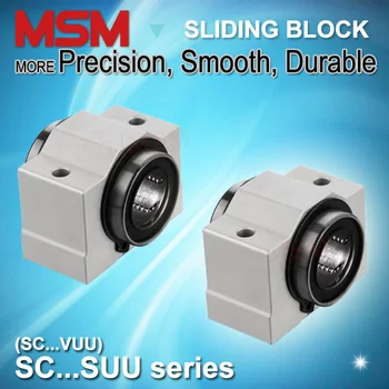 MSM Linear Bearing Blocks short type 4pcs/lot SC8VUU SC10VUU SC12VUU SC16VUU SC20VUU SC25VUU Aluminium Sliding Unit SC..SUU mm
MSM Linear Bearing Blocks short type 4pcs/lot SC8VUU SC10VUU SC12VUU SC16VUU SC20VUU SC25VUU Aluminium Sliding Unit SC..SUU mm