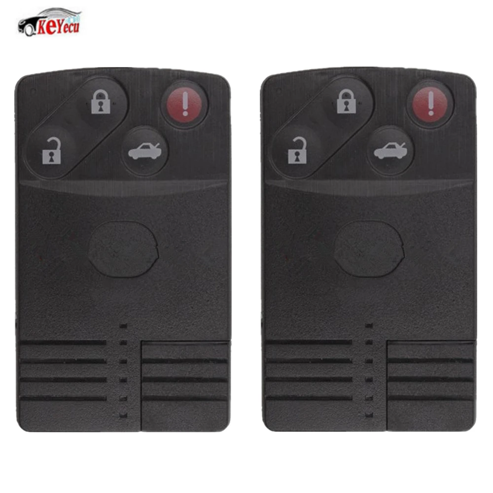 KEYECU 2 Pcs/lot Replacement Smart Card Remote Key Shell Case Fob 3+1 Button for MAZDA 5 6 CX-7 CX-9 RX8 Miata Uncut Blank Blade
KEYECU 2 Pcs/lot Replacement Smart Card Remote Key Shell Case Fob 3+1 Button for MAZDA 5 6 CX-7 CX-9 RX8 Miata Uncut Blank Blade