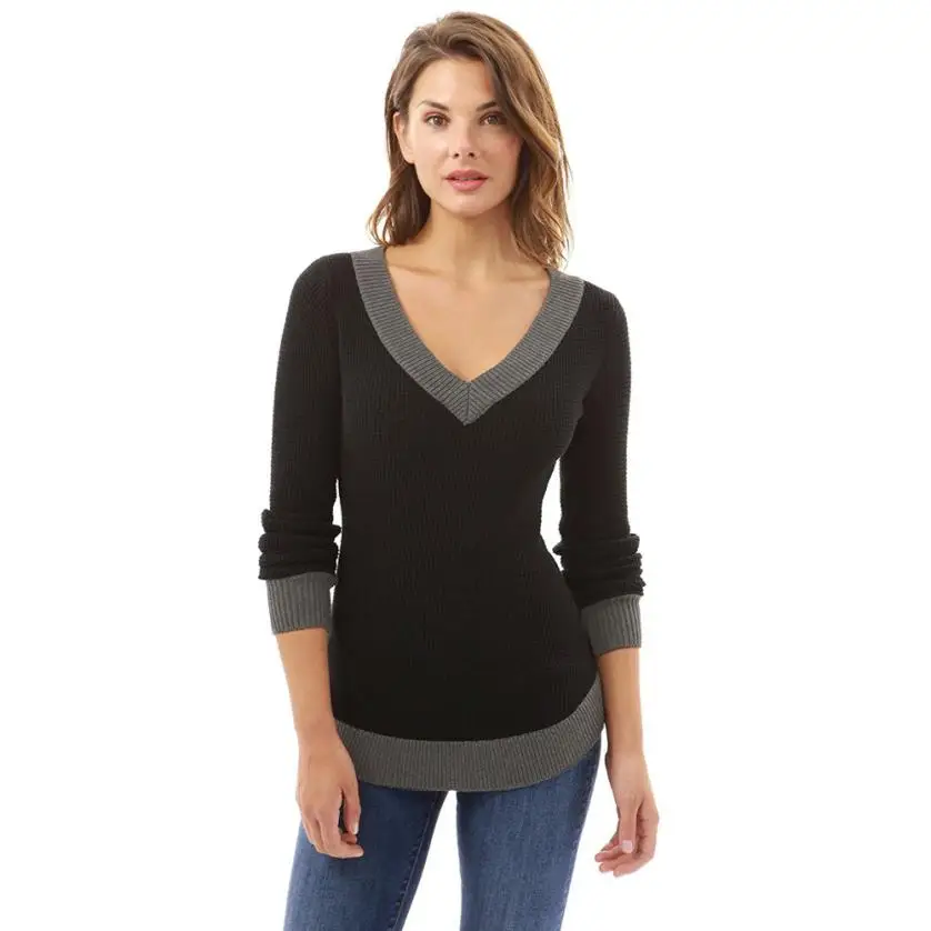 CHAMSGEND Women V Neck Long Sleeve Casual Curve Hem Sweater Women Fashion Tops Drop Shipping 1F5*
CHAMSGEND Women V Neck Long Sleeve Casual Curve Hem Sweater Women Fashion Tops Drop Shipping 1F5*