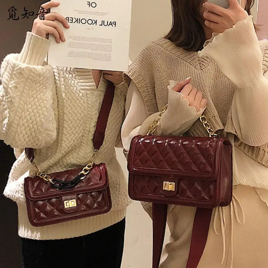 Vintage Plaid Square Bag 2019 Fashion New Chain Tote Bag Quality Pu Leather Women's Designer Handbag Lock Shoulder Messenger Bag
Vintage Plaid Square Bag 2019 Fashion New Chain Tote Bag Quality Pu Leather Women's Designer Handbag Lock Shoulder Messenger Bag