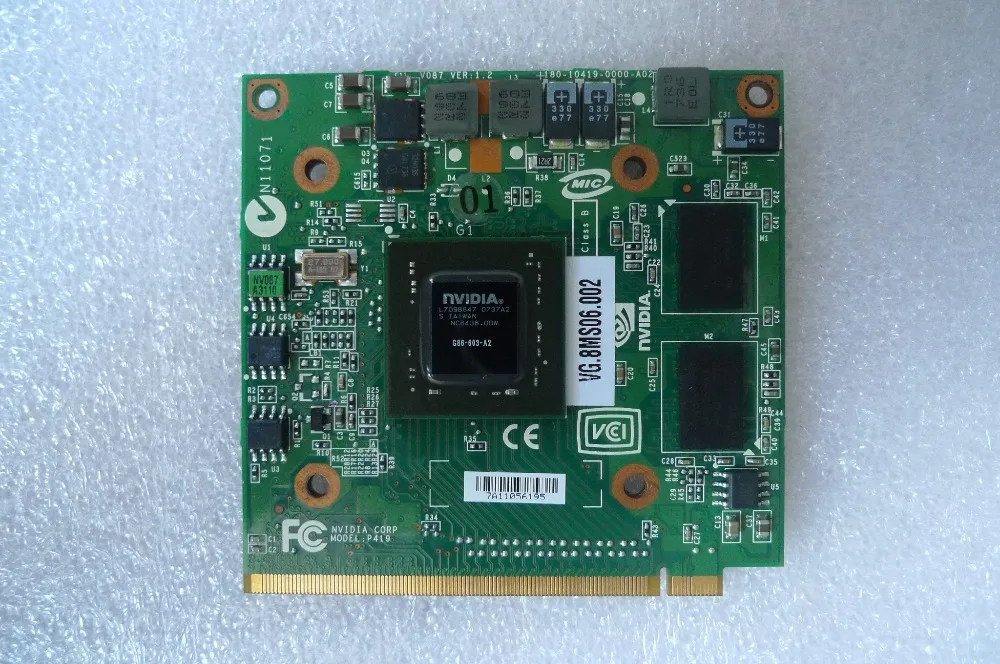 For nVidia Fo GeForce 8400M G MXM IDDR2 128MB Graphics Video Card for Acer Aspire 5920G 5520 5520G 4520 7520G 7520 7720 G
For nVidia Fo GeForce 8400M G MXM IDDR2 128MB Graphics Video Card for Acer Aspire 5920G 5520 5520G 4520 7520G 7520 7720 G