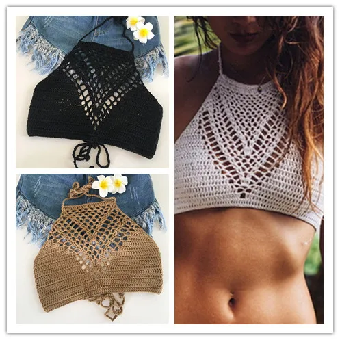Women Hollow Out Crochet Bikini Tank Sexy Plain Tops Shirt Summer Short Vest White Halter Vest Strap Crop Tops
Women Hollow Out Crochet Bikini Tank Sexy Plain Tops Shirt Summer Short Vest White Halter Vest Strap Crop Tops