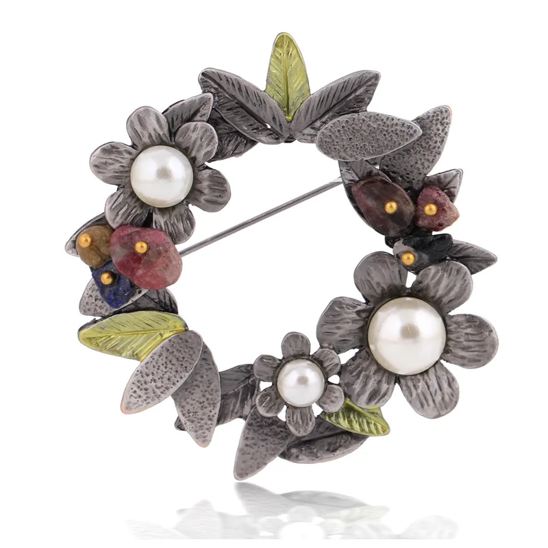 chenlege bouquet plant leaf women brooches enamel flower imitation pearl vintage brooch hijab fashion natural stone pins jewelry
chenlege bouquet plant leaf women brooches enamel flower imitation pearl vintage brooch hijab fashion natural stone pins jewelry