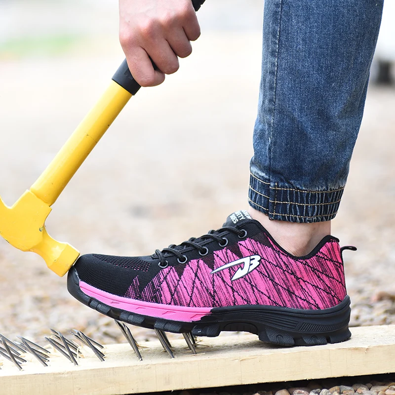 women casual pink big size steel toe cap working safety shoes anti-puncture platform warehouse worker builder security low boots
women casual pink big size steel toe cap working safety shoes anti-puncture platform warehouse worker builder security low boots