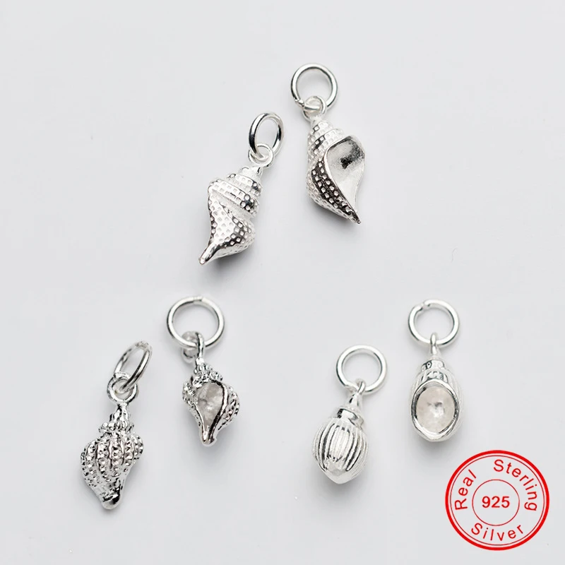 UQBing Bijoux Fashion Solid 925 Sterling Silver Mini Conch Charms Pendant Silver DIY Jewelry Handmade
UQBing Bijoux Fashion Solid 925 Sterling Silver Mini Conch Charms Pendant Silver DIY Jewelry Handmade