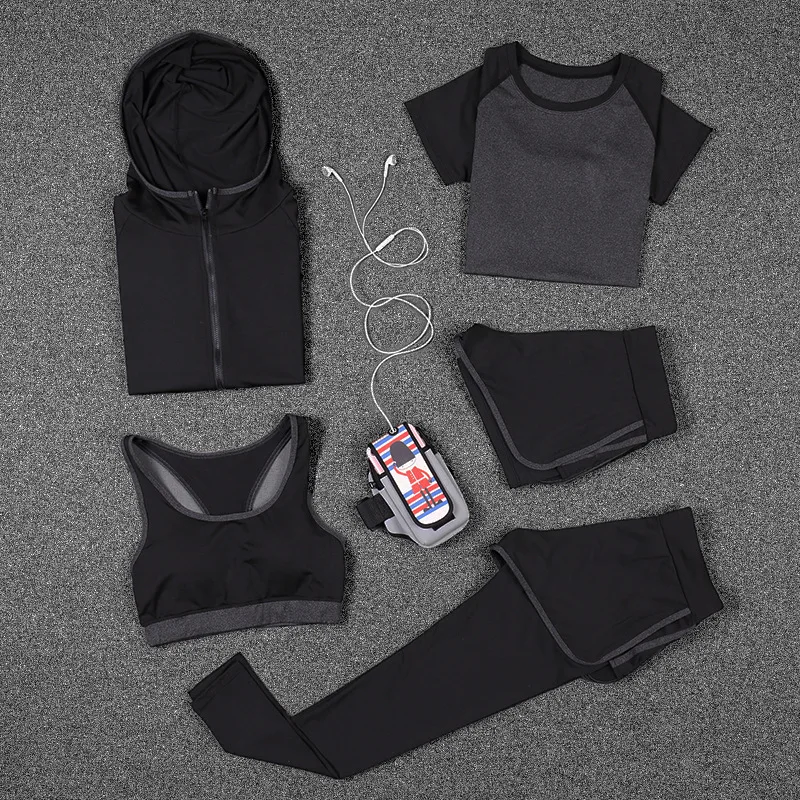 New Women Yoga Sport Suit Bra Set Female Short-sleeved Summer Sportswear Running Quick Dry Fitness Training Clothing
New Women Yoga Sport Suit Bra Set Female Short-sleeved Summer Sportswear Running Quick Dry Fitness Training Clothing