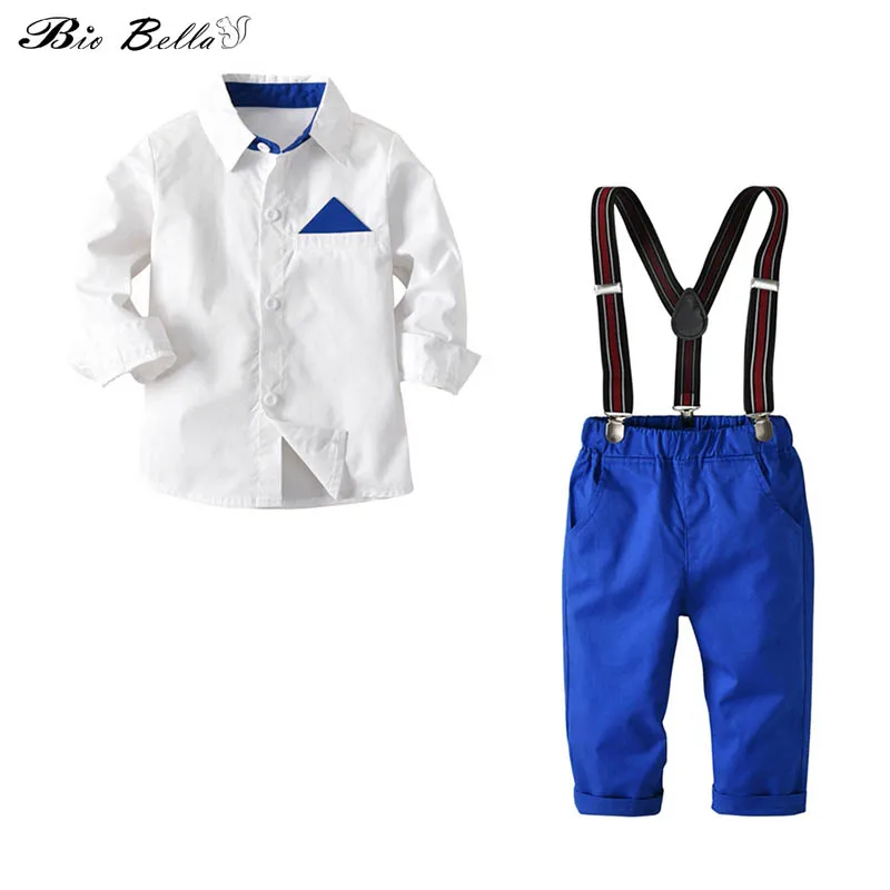 Formal Kids Boy Gentleman Outfits Suits White Shirts and Suspender Pants 2pcs Sets Spring Autumn Fashion Children Party Clothes
Formal Kids Boy Gentleman Outfits Suits White Shirts and Suspender Pants 2pcs Sets Spring Autumn Fashion Children Party Clothes