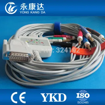 Free shipping Nihon Kohden 9130 10-lead EKG cable AHA banana 4.0 4.7K resistance
Free shipping Nihon Kohden 9130 10-lead EKG cable AHA banana 4.0 4.7K resistance