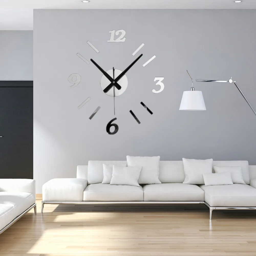 New Style 3D Wall Stickers Creative Fashion Living Room Clocks Large Wall Clock DIY Home Decoration Acrylic + EVA For Bedroom
New Style 3D Wall Stickers Creative Fashion Living Room Clocks Large Wall Clock DIY Home Decoration Acrylic + EVA For Bedroom