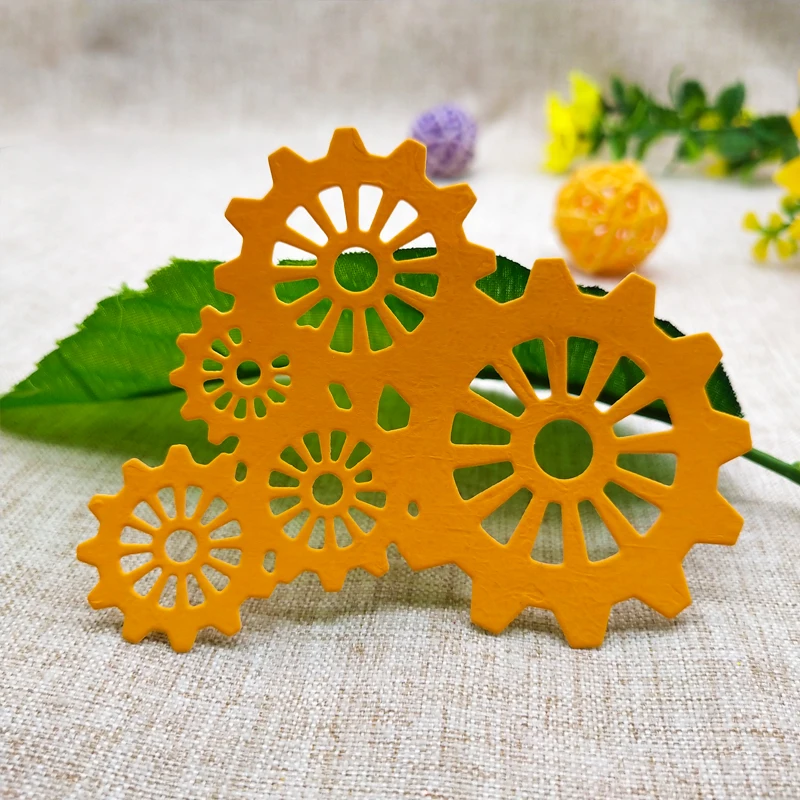 Gear combination Decoration Metal steel Cutting Dies DIY Scrap booking Photo Album Embossing paper Cards 7.3*7.9cm
Gear combination Decoration Metal steel Cutting Dies DIY Scrap booking Photo Album Embossing paper Cards 7.3*7.9cm