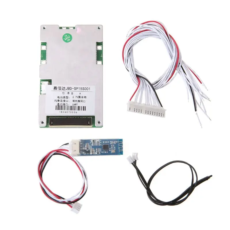13S Lithium Battery Protective Board BMS 30A Polymer With Bluetooth Smart Intelligent UART Interface Flexible Static Electric Co
13S Lithium Battery Protective Board BMS 30A Polymer With Bluetooth Smart Intelligent UART Interface Flexible Static Electric Co