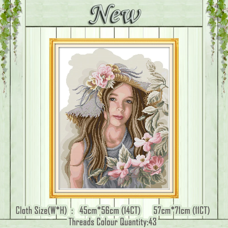 Teenage girl flowers decor paintings counted printed on canvas DMC 14CT 11CT Chinese Cross Stitch Needlework Set Embroidery kits
Teenage girl flowers decor paintings counted printed on canvas DMC 14CT 11CT Chinese Cross Stitch Needlework Set Embroidery kits