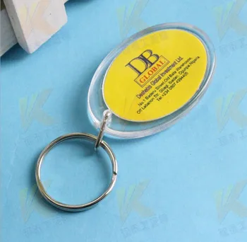 

170pcs Blank Acrylic Round Circle Keychains Insert Photo Keyrings 1.3"*1.97"1(3.4*5cm)