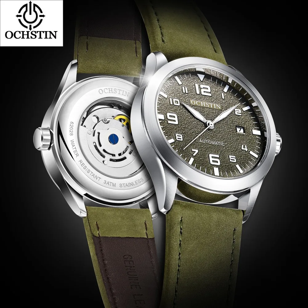 Luxury Top Brand OCHSTIN Automatic Watch Men Waterproof Date Sport Men Leather Mechanical Wrist Watch Male Clock Fashion relogio
Luxury Top Brand OCHSTIN Automatic Watch Men Waterproof Date Sport Men Leather Mechanical Wrist Watch Male Clock Fashion relogio